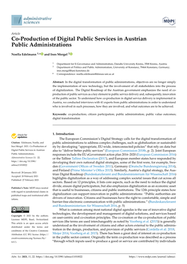 Co-Production of Digital Public Services in Austrian Public Administrations