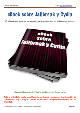 Ebook Sobre Jailbreak Y Cydia