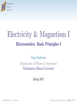 Electricity & Magnetism I