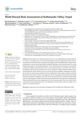 Multi-Hazard Risk Assessment of Kathmandu Valley, Nepal