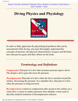 Diving Physics