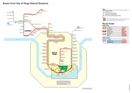 Buses from Isle of Dogs (Island Gardens)