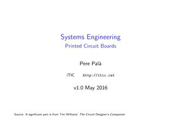 Systems Engineering Printed Circuit Boards