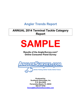 ANNUAL 2014 Terminal Tackle Category Report SAMPLE