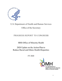 Update on the Action Plan to Reduce Racial and Ethnic Health Disparities