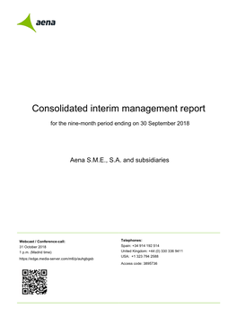 Consolidated Interim Management Report