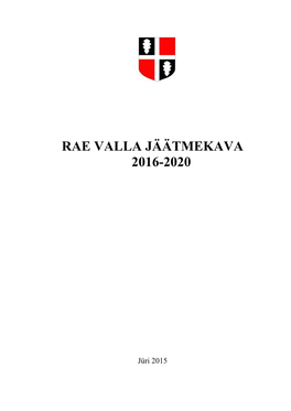 Rae Valla Jäätmekava 2016-2020