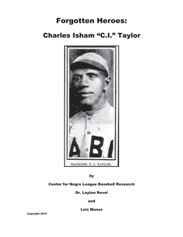Charles Isham “C.I.” Taylor