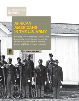 African Americans in the U.S. Army a Legacy of Service