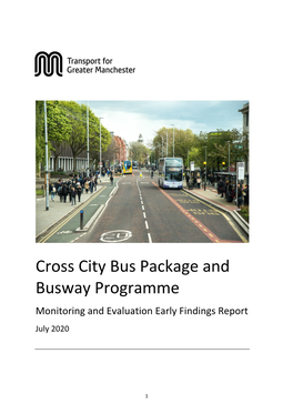 Cross City Bus Package and Busway Programme Monitoring and Evaluation Early Findings Report July 2020