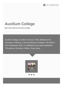 Auxilium College