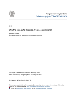 Why the NSA Data Seizures Are Unconstitutional