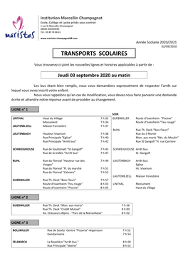 Transports Scolaires