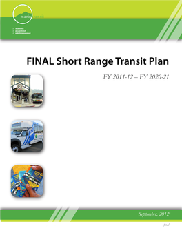 FINAL Short Range Transit Plan