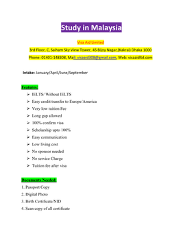 Study in Malaysia