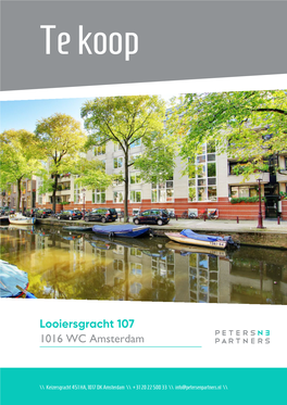 Te Koop: Looiersgracht 107 in Amsterdam Voor € 700.000