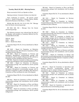 Tuesday, March 30, 2021 -- Morning Session Recommending Passage with Amendments and Be Printed A-Engrossed