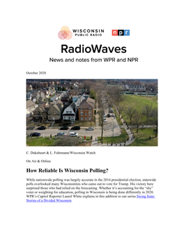 How Reliable Is Wisconsin Polling?