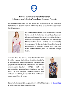 WBCP POWER PUFF GIRLS Und SPACE JAM X Bershka.Pdf