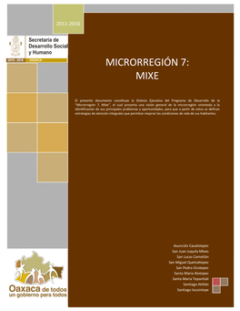 Microrregión 7: Mixe 1