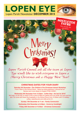 LOPEN EYE Lopen Parish Newsletter DECEMBER 2015