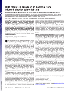 TLR4-Mediated Expulsion of Bacteria from Infected Bladder Epithelial Cells