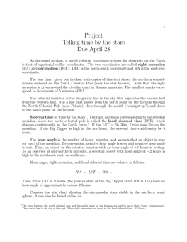 Determining Your Watch Time from Observations of Stars (Spring Season)