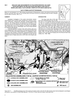 Geology and Geochemistry of Paleoproterozoic Volcanic Rocks Between the Mcleod Road and Birch Lake Faults, Snow Lake Area, Flin