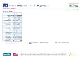 Troyes &gt; St-Florentin &gt; Laroche-Migennes C