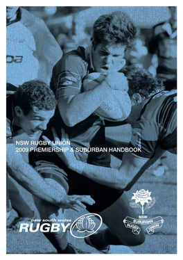 Nsw Rugby Union 2009 Premiership & Suburban Handbook