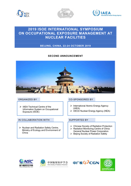 2019 Isoe International Symposium on Occupational Exposure Management at Nuclear Facilities