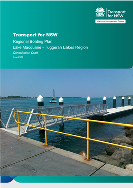 Regional Boating Plan: Lake Macquarie and Tuggerah Lakes