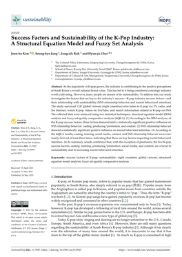 Success Factors and Sustainability of the K-Pop Industry: a Structural Equation Model and Fuzzy Set Analysis