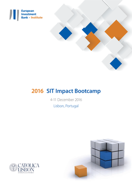 2016 SIT Impact Bootcamp Social Innovation Tournament 1 Programme