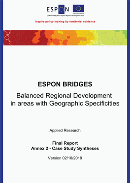 ESPON BRIDGES Final Report
