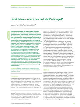 Heart Failure – What's New and What's Changed?