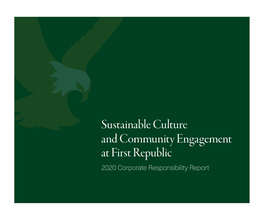 2020 Corporate Responsibility Report to All Our Stakeholders