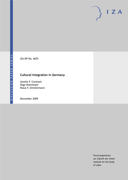 Cultural Integration in Germany