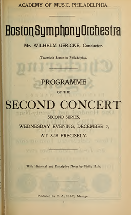 Boston Symphony Orchestra Concert Programs, Season 24,1904-1905, Trip