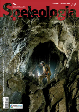 RIVISTA DELLA SOCIETÀ SPELEOLOGICA ITALIANA Anno