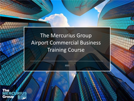 The Mercurius Group Airport Commercial Business Training Course