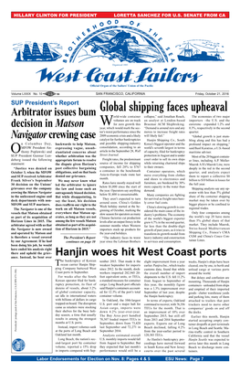 Global Shipping Faces Upheaval