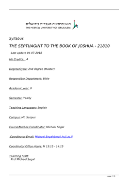 PDF Version: Joshua