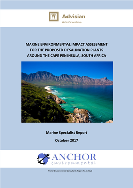 Marine Environmental Impact Assessment