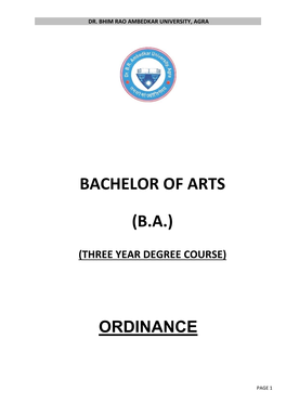 Bachelor of Arts (B.A.)