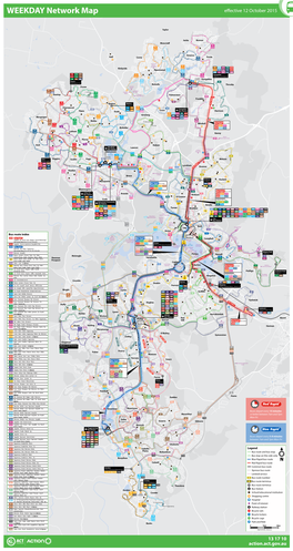 WEEKDAY Network Map Effective 12 October 2015