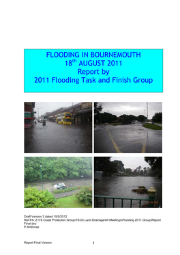 Flooding Report August 2011