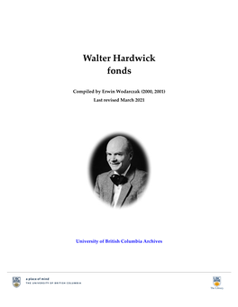 Walter Hardwick Fonds