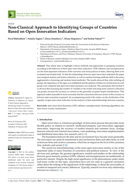 Non-Classical Approach to Identifying Groups of Countries Based on Open Innovation Indicators