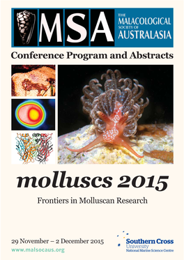Molluscs 2015 Program and Abstract Handbook
